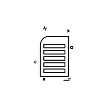 Document icon design vector Ilustración de archivo