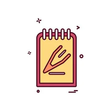 Document icon design vector Ilustración de archivo