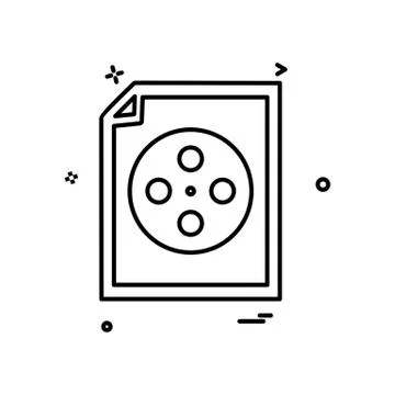 Document icon design vector Ilustración de archivo