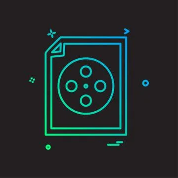 Document icon design vector Ilustración de archivo