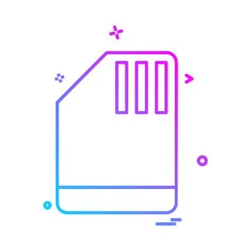 Document icon design vector Ilustración de archivo
