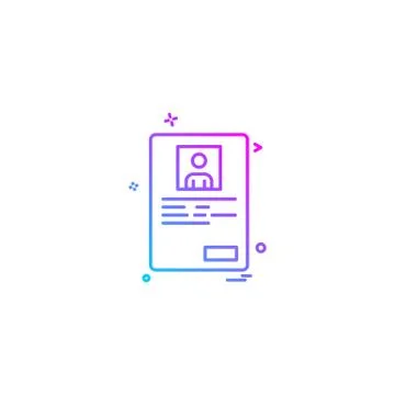 Document icon design vector 库存插图