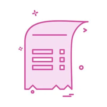 Document icon design vector Illustrazione stock