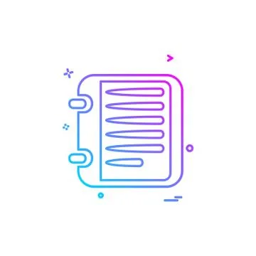 Document icon design vector Ilustración de archivo