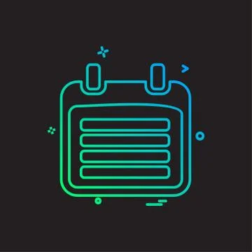 Document icon design vector Ilustración de archivo
