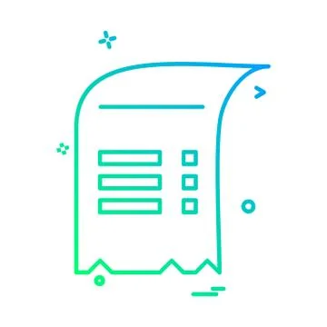 Document icon design vector 库存插图
