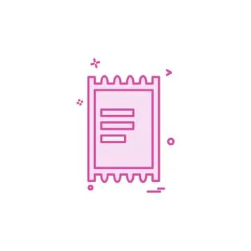 Document icon design vector Ilustración de archivo