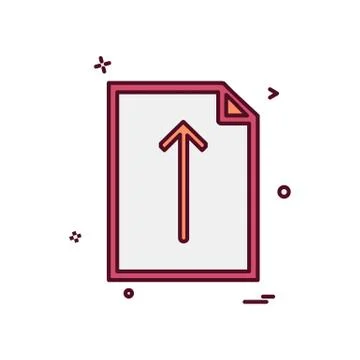Document icon design vector Ilustración de archivo