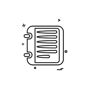 Document icon design vector Ilustración de archivo