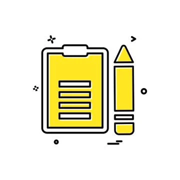 Document icon design vector 库存插图
