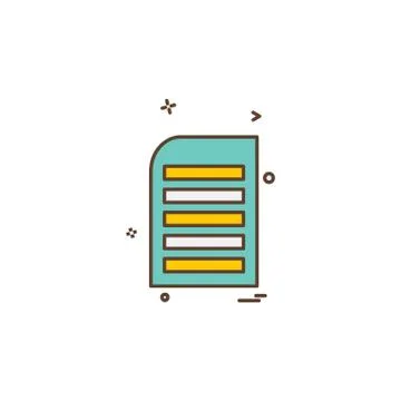 Document icon design vector Ilustración de archivo