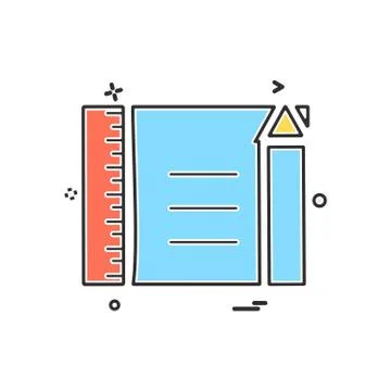 Document icon design vector Ilustración de archivo