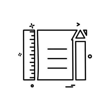Document icon design vector Ilustración de archivo