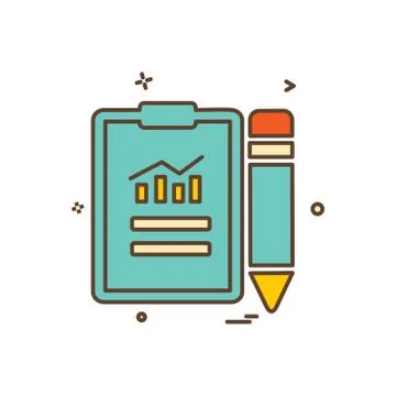 Document icon design vector Ilustración de archivo