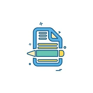 Document icon design vector Ilustración de archivo