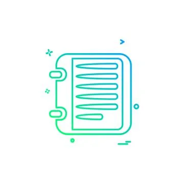 Document icon design vector Ilustración de archivo