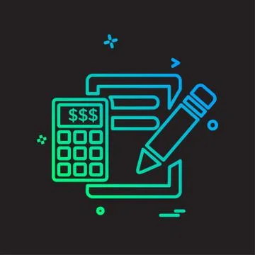 Document icon design vector Ilustración de archivo