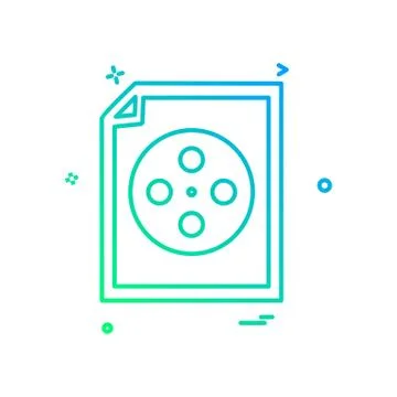 Document icon design vector Ilustración de archivo