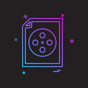 Document icon design vector 库存插图