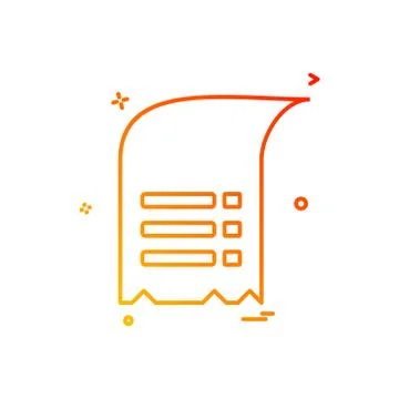 Document icon design vector Stockillustratie