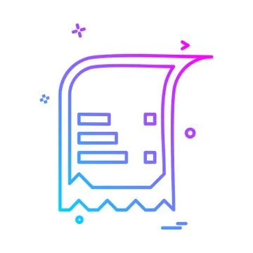 Document icon design vector Ilustración de archivo