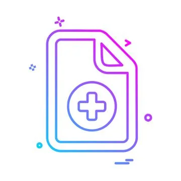 Document icon design vector Ilustración de archivo
