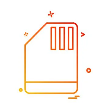 Document icon design vector Ilustración de archivo