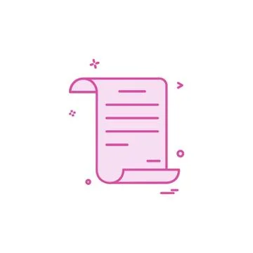 Document icon design vector Ilustración de archivo
