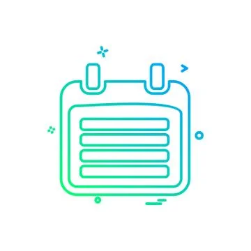 Document icon design vector Ilustración de archivo