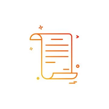 Document icon design vector Ilustración de archivo