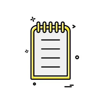Document icon design vector Ilustración de archivo