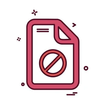 Document icon design vector Ilustración de archivo