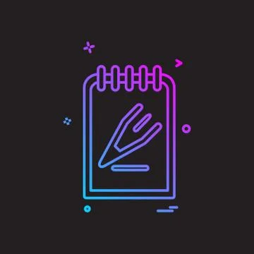 Document icon design vector 库存插图