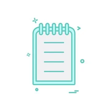 Document icon design vector Ilustración de archivo