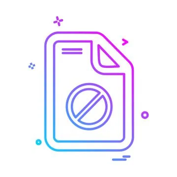 Document icon design vector Ilustración de archivo