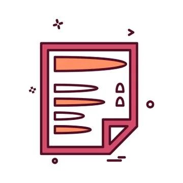 Document icon design vector Ilustración de archivo