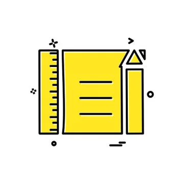 Document icon design vector Illustrazione stock