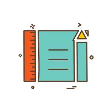 Document icon design vector Ilustración de archivo