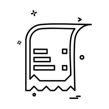 Document icon design vector Ilustración de archivo