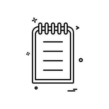Document icon design vector Ilustración de archivo