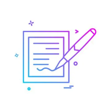 Document icon design vector Ilustración de archivo