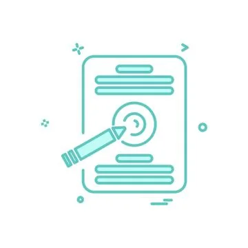 Document icon design vector Ilustración de archivo