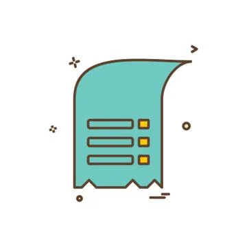 Document icon design vector Ilustración de archivo