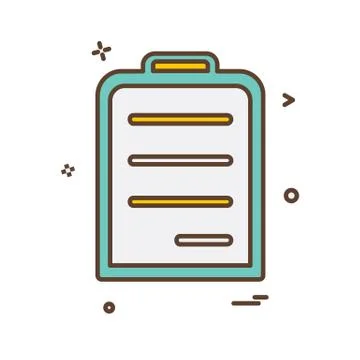 Document icon design vector Ilustración de archivo