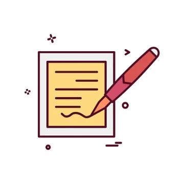 Document icon design vector Ilustración de archivo