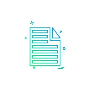 Document icon design vector 库存插图