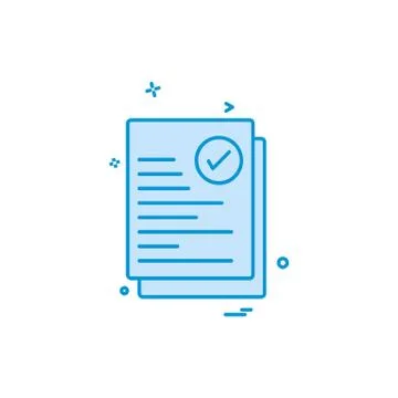 Document icon design vector Ilustración de archivo