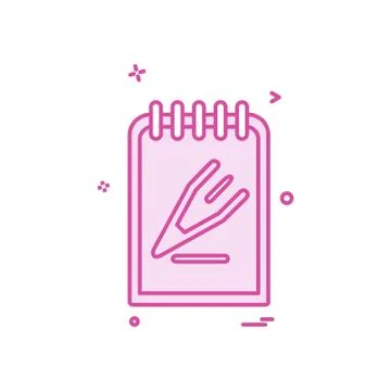 Document icon design vector Ilustración de archivo