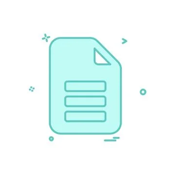 Document icon design vector Ilustración de archivo