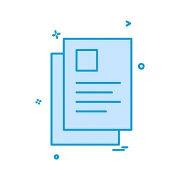 Document icon design vector 库存插图